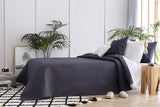 Todocama Fine Boutique Colcha con Estampado de Diamantes Primavera Verano Otoño Invierno 100% Microfibra Extra Suave Colcha Multifuncional 105-200 X 260cm Camas y Mantas Beige Besuche den Todocama-Store Gris Oscuro Cama 105 - 200X260Cm