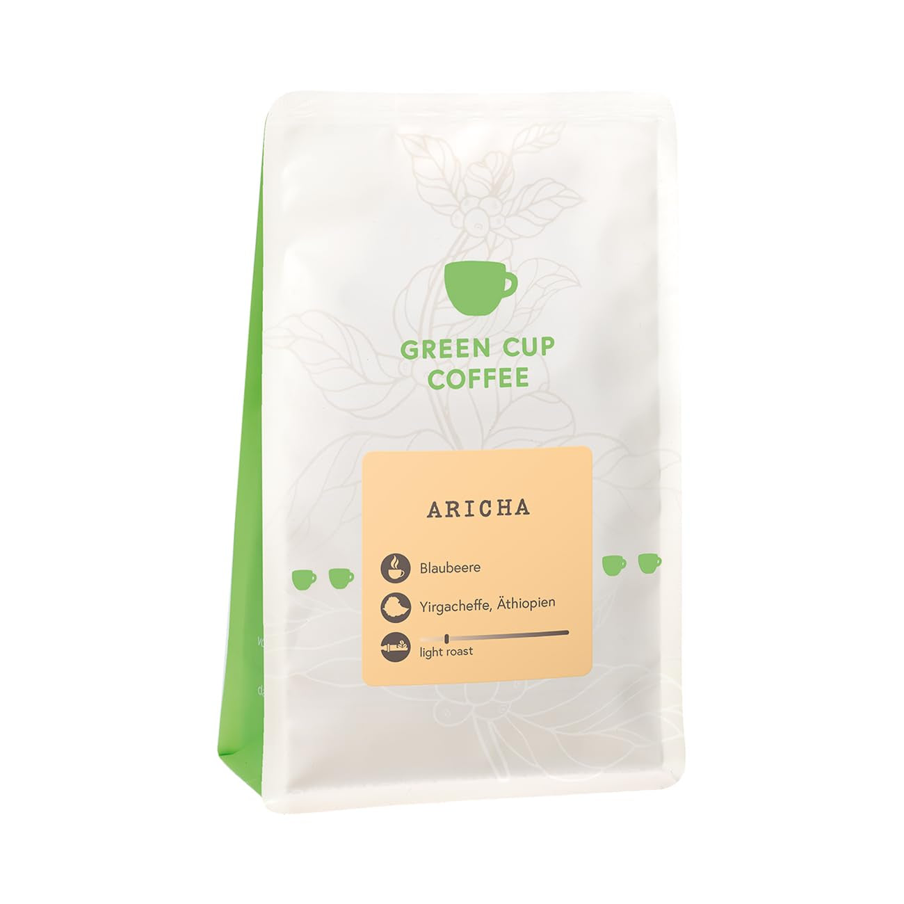 Café - Aricha I 100% Arábica I Café en grano 250g I Ideal para cafeteras automáticas, café filtrado y prensa francesa con sabores afrutados I Tueste ligero