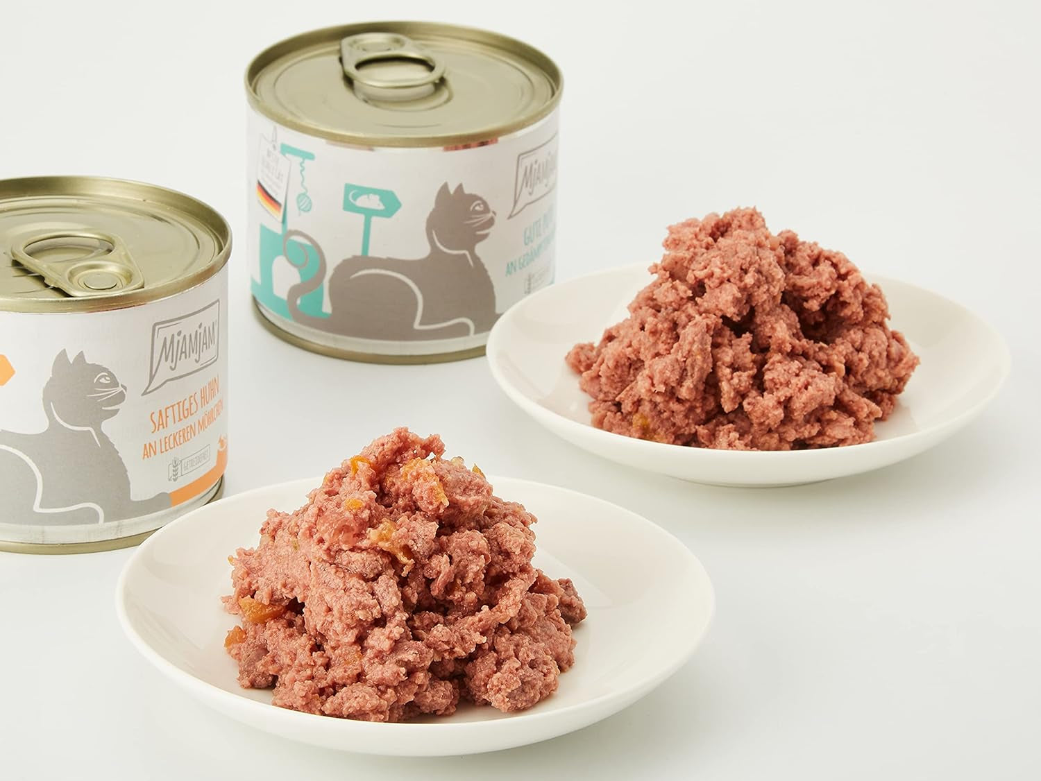 MjAMjAM - Comida húmeda premium para gatos - Monopack I - con pollo y pavo, pack de 6 (6 x 200g), sin cereales y con extra de carne