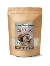 Biojoy chips de coco seco ecológico (1 kg), sin azúcar y sin freír Naty Shop productos deshidratados 250 G