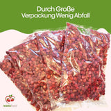 biolla food fresas enteras secas, 0,5 kg, 100% natural. Meriendas saludables para niños. Ideal para batidos, muesli de avena, té y gachas. Larga vida útil. VEGANO, SIN GLUTEN, COMIDA CRUDA Naty Shop Productos Deshidratados