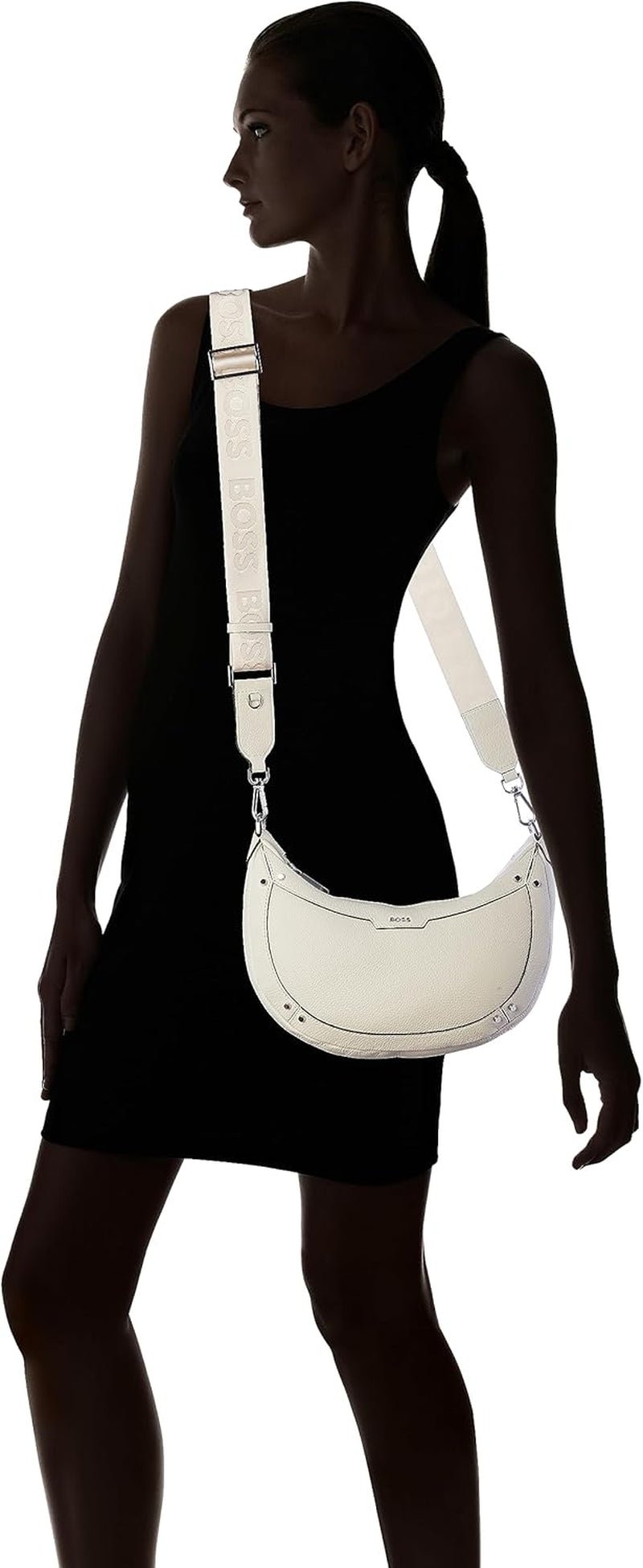 BOSS Ivy Hobo W. Hobo Mujer, Abierto Blanco114 Bolsos Mujer Naty Shop