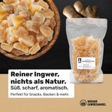 Bremer Gewürzhandel jengibre, trozos de frutos secos especiados, aromáticos, especiados, sin azufre, 1kg Productos deshidratados Naty Shop