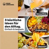 Bremer Gewürzhandel mango, mango en tiras deshidratadas, sin azufre, sin azúcares añadidos, 1kg Productos deshidratados Naty Shop