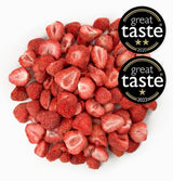 Fresas liofilizadas BRIX | Fresas naturales 75 g | Premio Gran Sabor para frutas secas y liofilizadas | Sin OGM, Sin Gluten, Vegano, Vitaminas Retenidas Naty Shop Productos Deshidratados