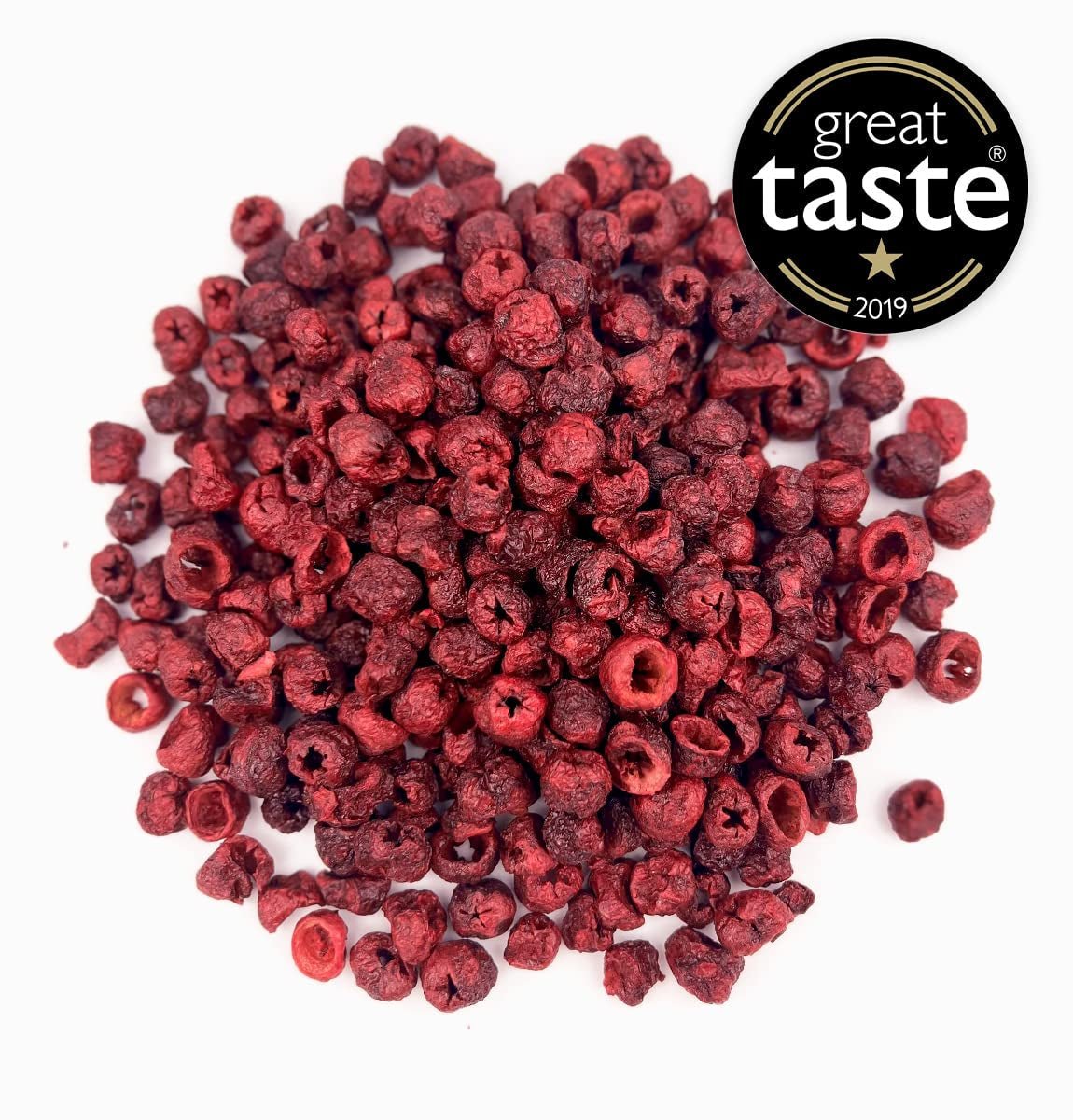 BRIX Cerezas amargas liofilizadas | Cerezas secas naturales 105g | Premio al Gran Sabor Frutos Secos, Cerezas Amargas Secas | Sin OGM Sin Gluten Vegano Las vitaminas se conservan Naty Shop Productos Deshidratados