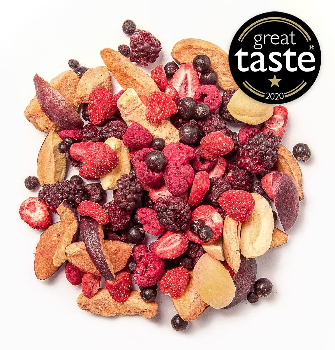 BRIX frutas liofilizadas | Mezcla natural de frutos secos 115g | Premio Gran Sabor a los Frutos Secos | Sin OGM, Sin Gluten, Vegano, Vitaminas Retenidas Naty Shop Productos Deshidratados