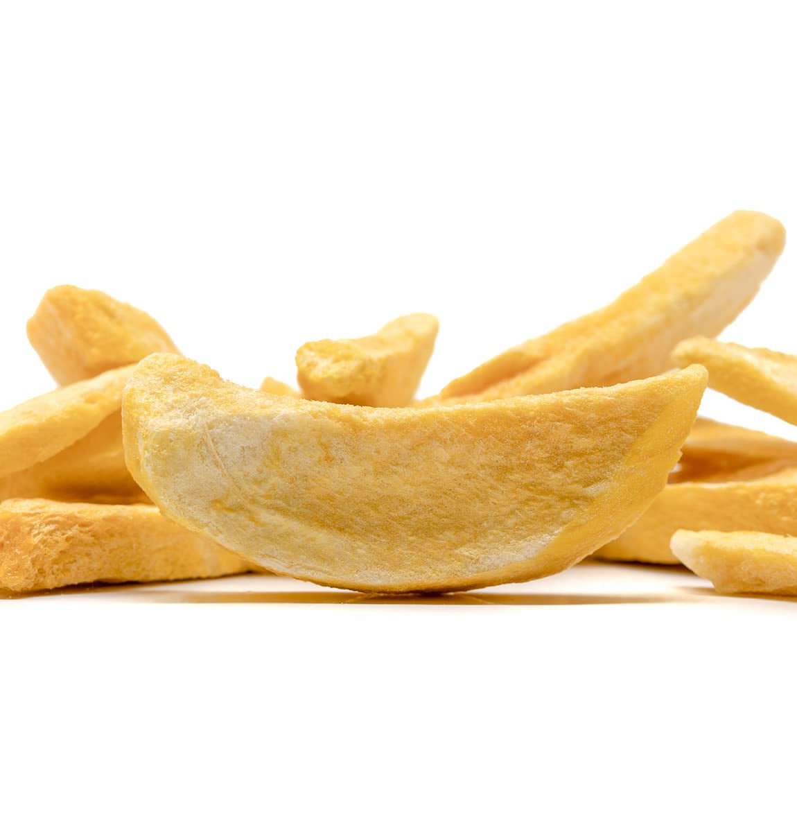 BRIX Mango Liofilizado | Mango seco natural en rodajas 95 g | Frutos secos Great Taste Award, mango liofilizado | Sin OGM, Sin Gluten, Vegano, Vitaminas Retenidas Naty Shop Productos Deshidratados