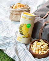 BUAH® Piña liofilizada | Chips de piña como snack o para muesli y postres | Sustituto ideal de los dulces | Vegano y sin azúcares añadidos | 100% fruta liofilizada | 200 g Naty Shop productos deshidratados