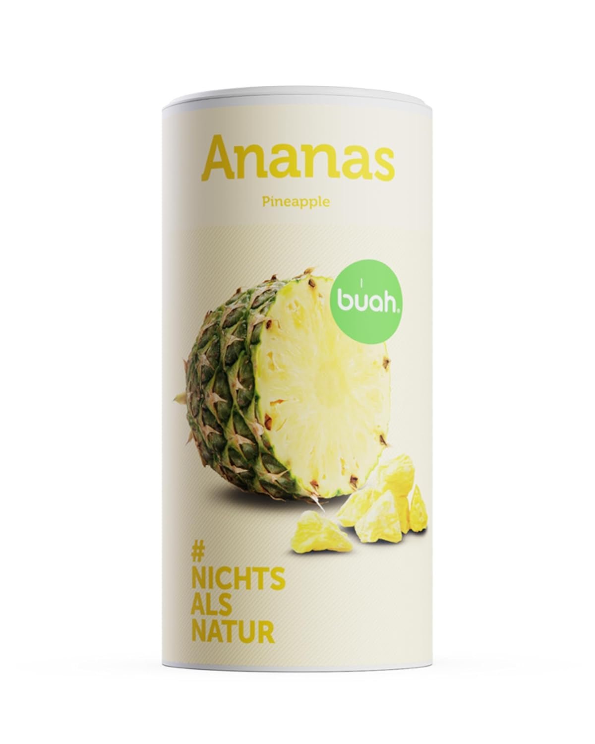 BUAH® Piña liofilizada | Chips de piña como snack o para muesli y postres | Sustituto ideal de los dulces | Vegano y sin azúcares añadidos | 100% fruta liofilizada | 200 g Naty Shop productos deshidratados 200 G