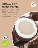 Chips de coco secos BUAH® | Chips de coco orgánicos, snacks, muesli y chips de coco para hornear | Sustituto ideal de los dulces | Vegano y sin azúcares añadidos | 400g Naty Shop productos deshidratados