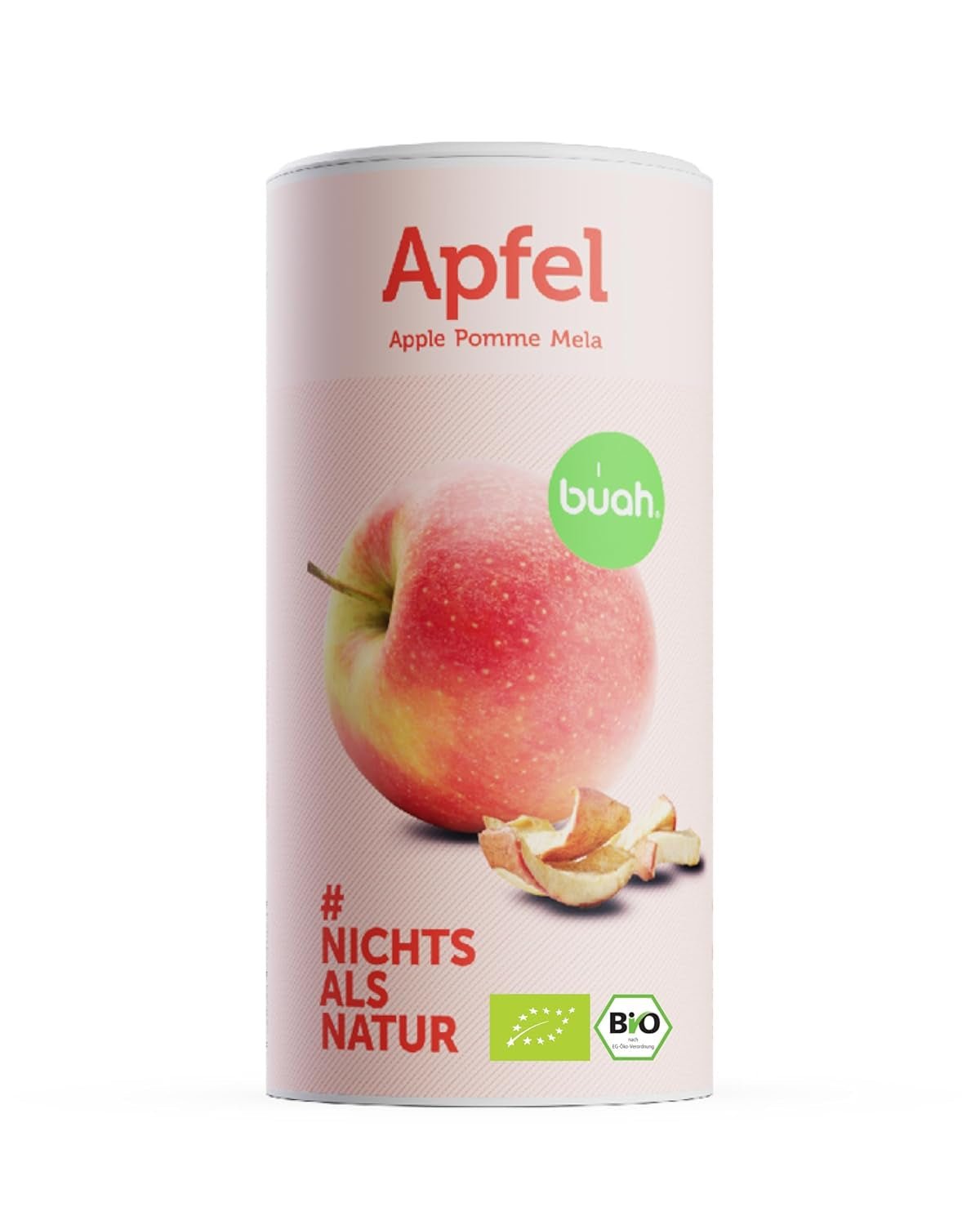 BUAH® Manzanas liofilizadas ecológicas | Manzanas ecológicas liofilizadas sin azúcares añadidos | 100% fruta liofilizada (vegana sin gluten y sin lactosa) | Snack ideal (110g) Naty Shop productos deshidratados 110G