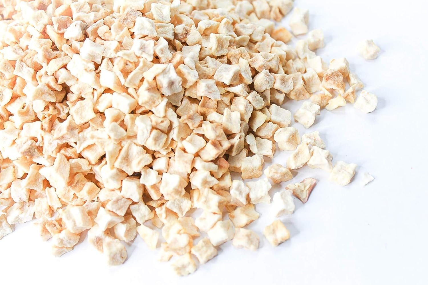 Manzana liofilizada trozos 100g - Frutas liofilizadas - Frutas secas liofilizadas - Manzanas secas - Perfecta para repostería, decoración de tartas, snacks, muesli y postres Productos deshidratados Naty Shop