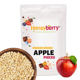 Manzana liofilizada en trozos 100g - Frutas liofilizadas - Frutas secas liofilizadas - Manzanas secas - Perfecta para repostería, decoración de tartas, snacks, muesli y postres Productos deshidratados Naty Shop 100G