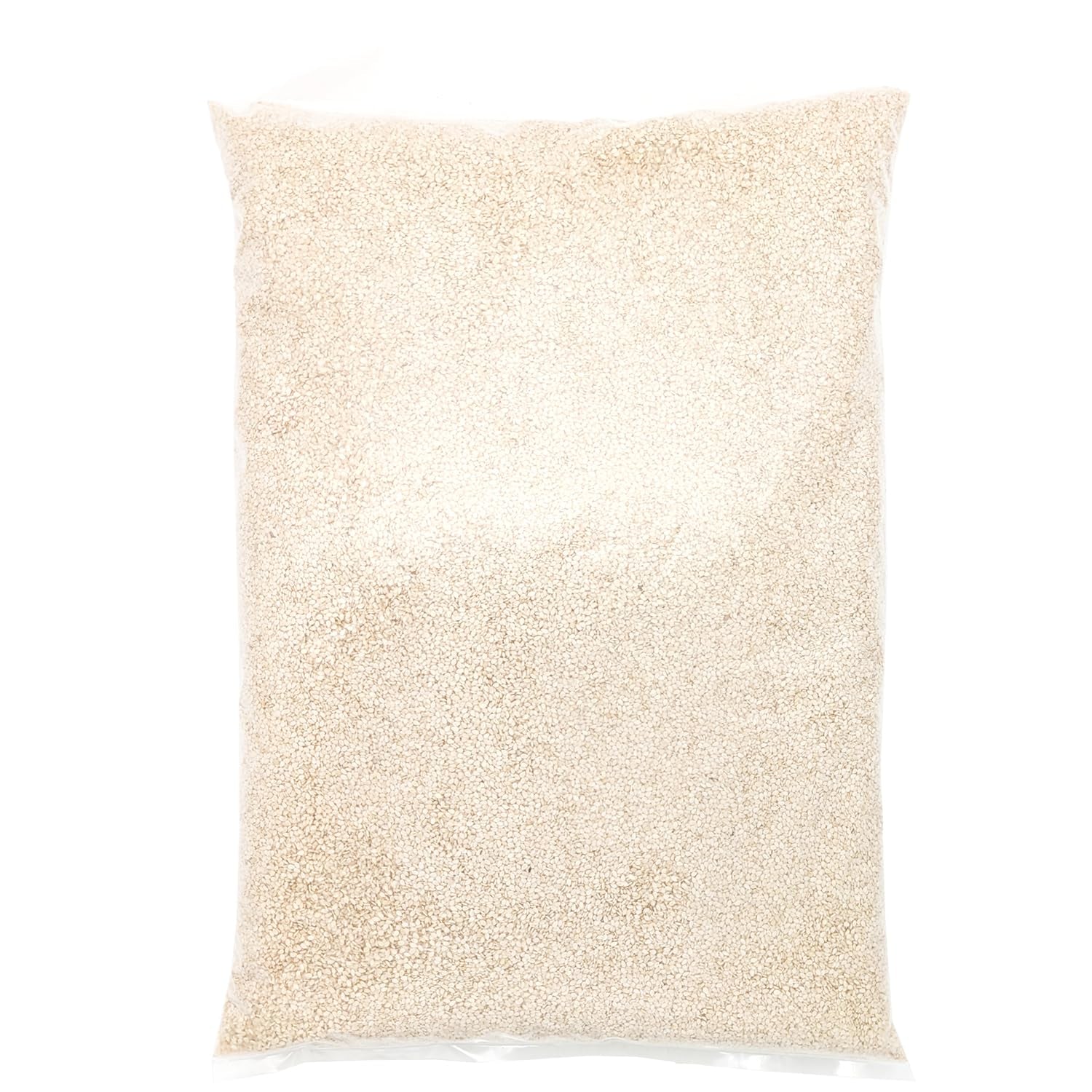 Semillas de sésamo orgánicas 3 kg, semillas oleaginosas orgánicas crudas, sésamo blanco, peladas naturalmente, sin tostar, fuente de calcio y hierro, paquete económico