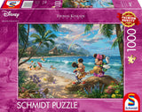 Schmidt Spiele Thomas Kinkade 57528 Disney Mickey y Minnie en Hawaii Rompecabezas de 1000 Piezas Colorido [Exclusivo de Amazon] Puzzle Naty Shop Título predeterminado