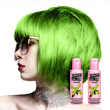 GO TOXIC Tinte para el cabello semipermanente UV en crema 100 ml (pack 1) Naty Shop Tinte para el cabello Verde 50 Ml (pack 2)