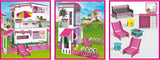 Lisciani - Casa De Muñecas BARBIE - Villa De Ensueño Barbie En Dos Plantas - Casa 3D Para Construir, Decorar Y Diseñar - Juguete De Construcción Y Manualidades Creativas Para Niños A Partir De 4 Años Casas De Muñecas Naty Shop