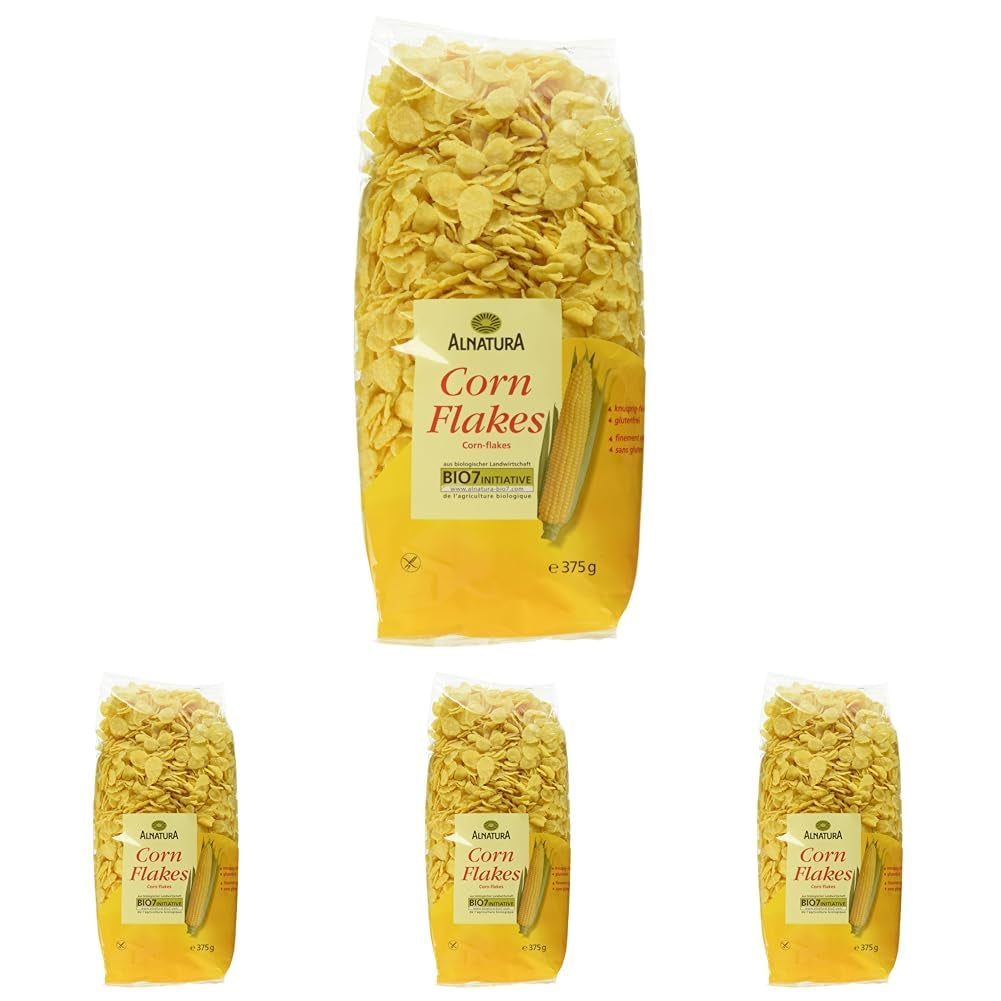 Copos de maíz ecológicos, sin gluten, 375 g