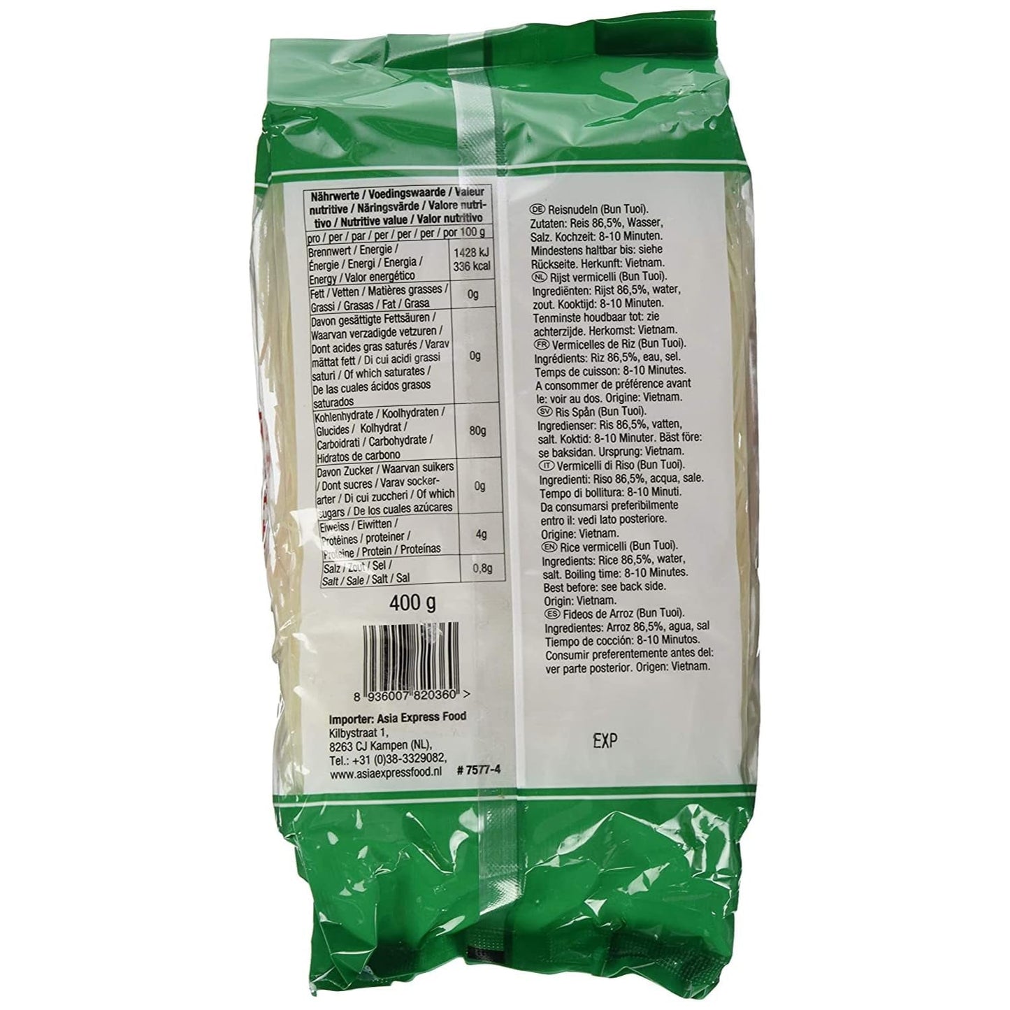 ÁRBOL DE BAMBÚ - Fideos de arroz frescos - 1 x 400g