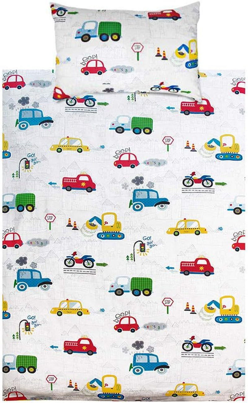 Ropa de cama para niños chicos con varios diseños, 100% algodón Ropa de cama - infantil Naty Shop Auto 100 X 135 cm