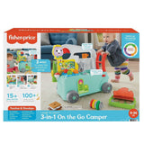 Fisher-Price - Camper Ríe y Aprende 3 en 1 Centro de Actividades Musicales y Juguete para Empujar Bebé Juguete para Bebé 9-36 Meses HCK51 Juguetes para Bebé Naty Shop