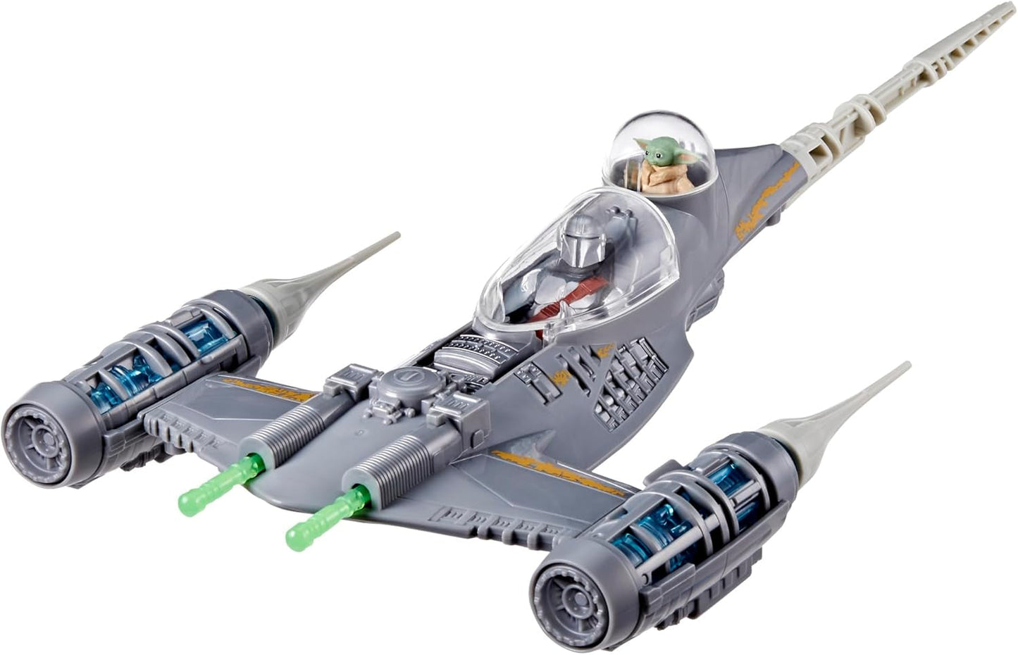 Star Wars Epic Hero Series N-1 Starfighter of the Mandalorian, figuras de acción grandes y accesorios emocionantes para maniobras emocionantes, figuras de acción de regalo emocionantes Naty Shop