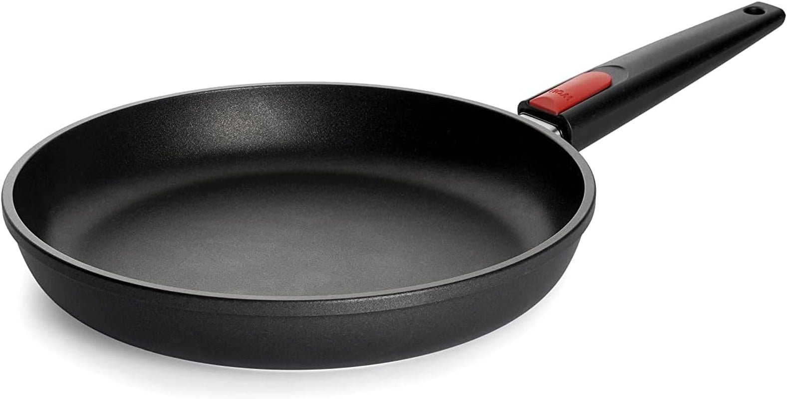 Sartén plana Woll Nowo Titanium - Inducción, 5 cm de altura, mango extraíble - para todo tipo de fuegos, Aluminio fundido, revestimiento antiadherente Ollas y sartenes Naty Shop 28 Cm