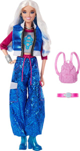Mattel Disney Zombies 4: Dawn of the Vampires Addison Wells muñeca de moda con atuendo desmontable y 6 accesorios inspirados en películas, JFG32