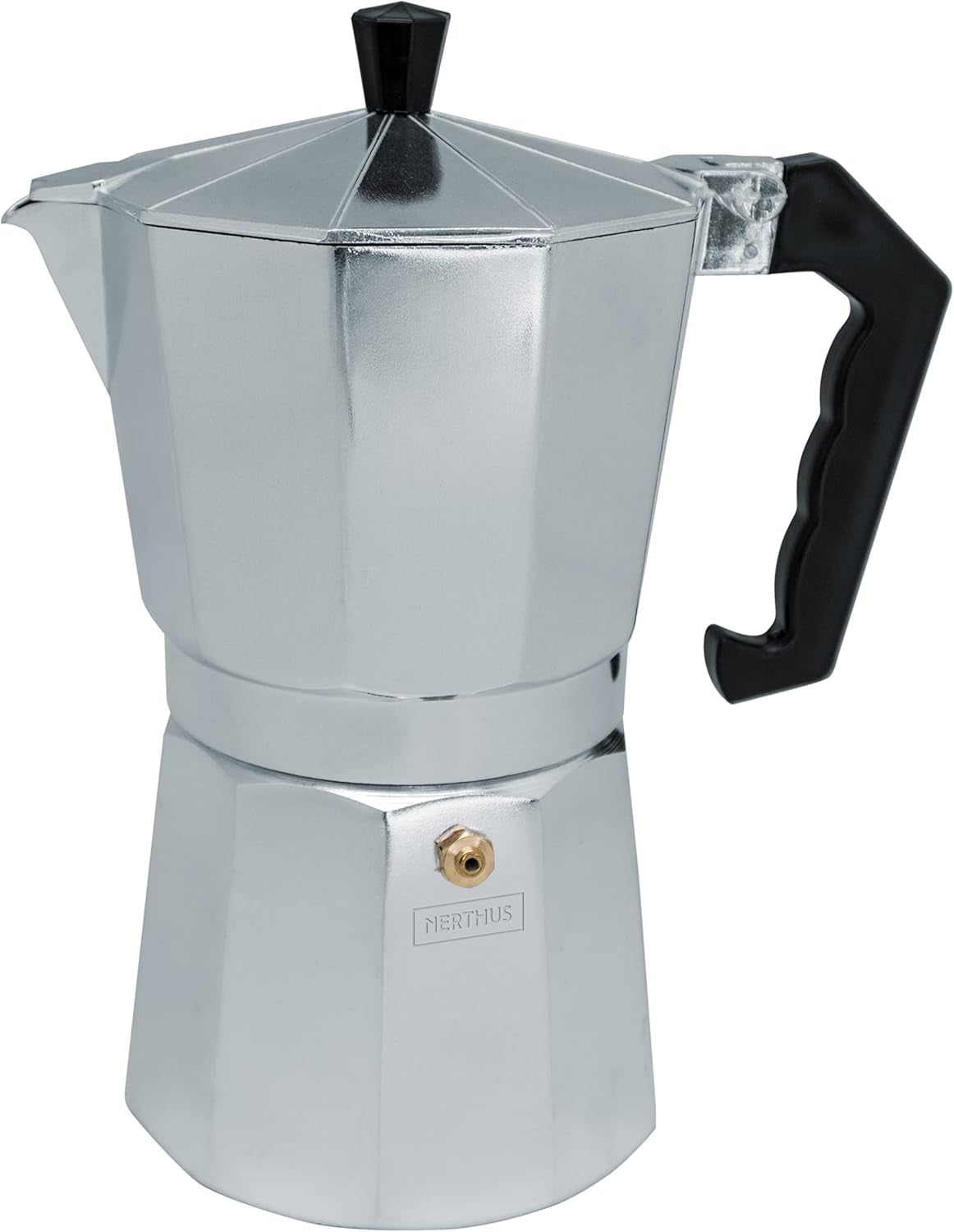 NERTHUS FIH 833 Cafetera espresso de inducción para 3 tazas, Cafetera espresso italiana clásica