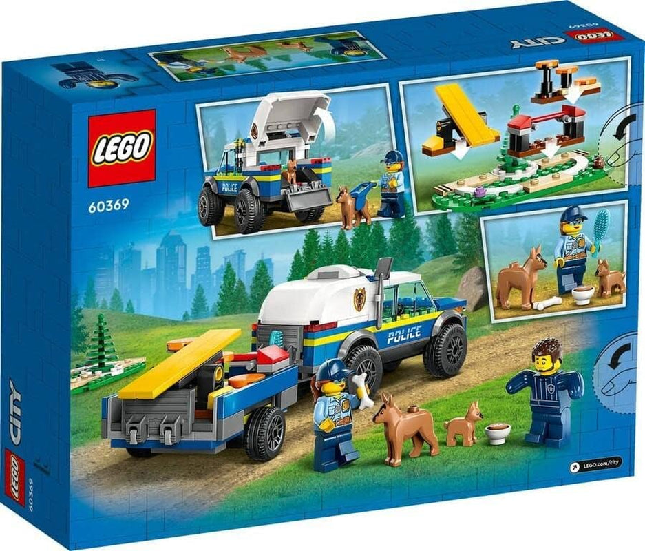 LEGO 60369 City Adiestramiento de Perro Policía Móvil, coche de policía de juguete con remolque, figuras de perro y cachorro, set de animales para niños a partir de 5 años Juegos de construcción Besuche den LEGO-Store