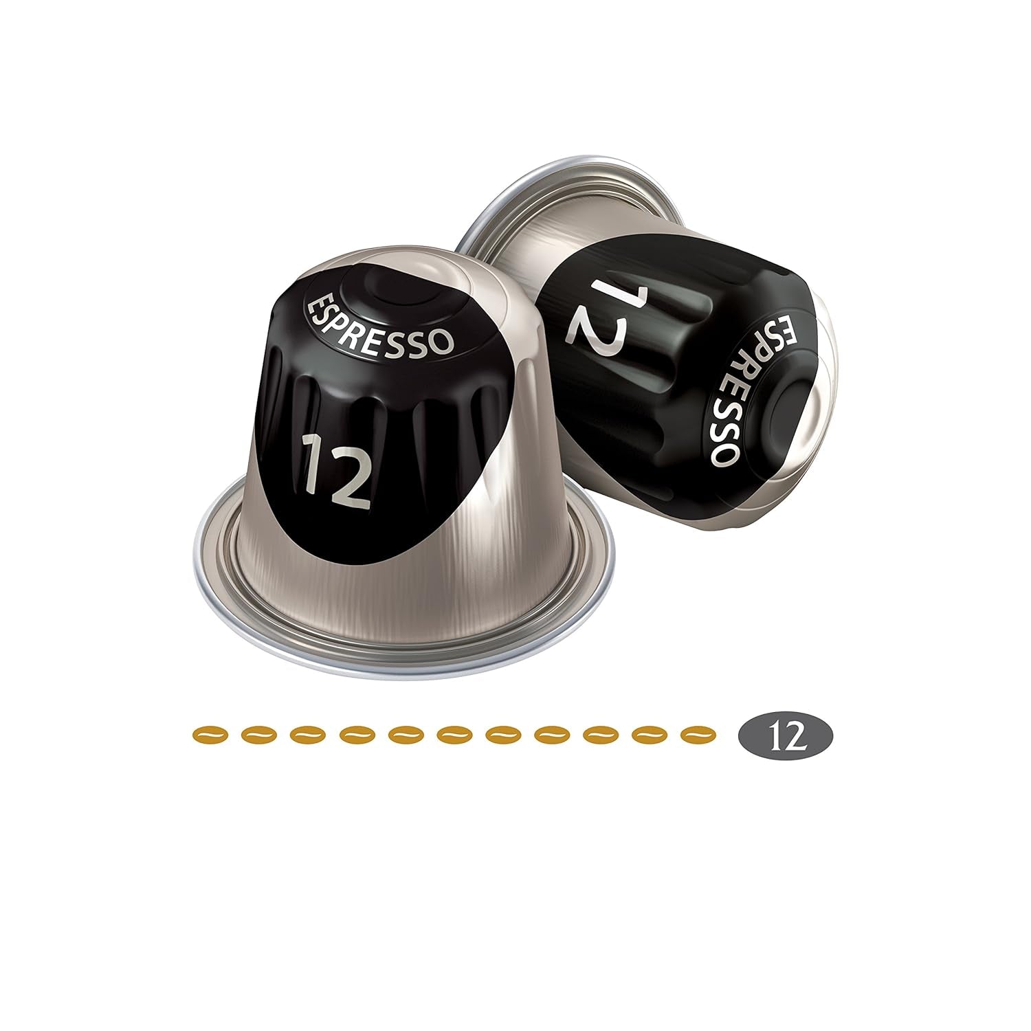 Jacobs Kaffeekapseln Espresso Ristretto, Megapack XXL, Intensidad 12/12, 5 x 40 Getränke, Nespresso* compatible Kaffee Kapseln, 200 Kapseln