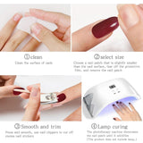 JMEOWIO Nagelfolie UV Härtend Schlange Stern UV Gel Nail Strips Nagelsticker Nagelaufkleber Nail Art Dekoration Nageldesign Zubehör