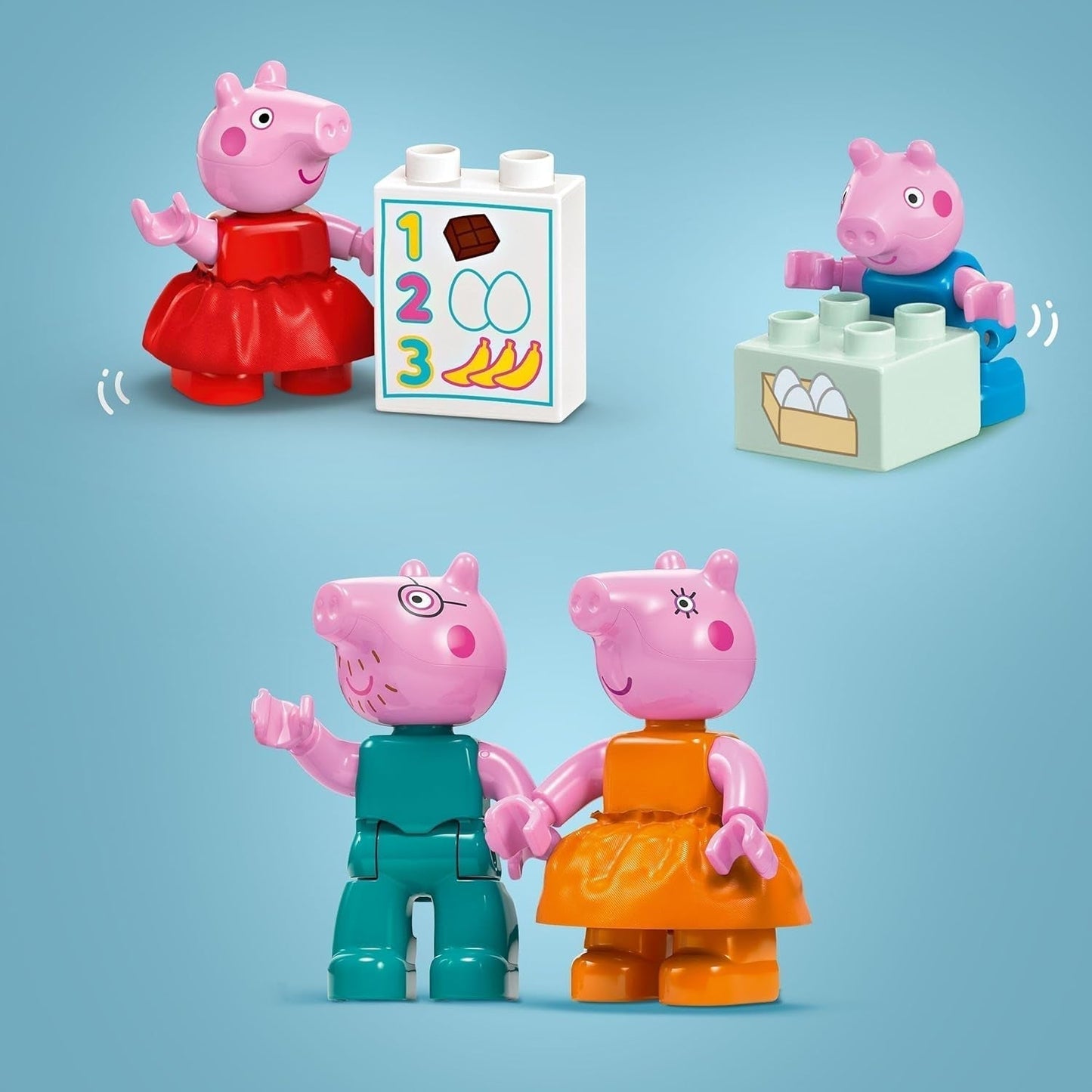 LEGO DUPLO 10434 Supermercado de Peppa: juguete y juego educativo creativo, regalo para niños y niñas a partir de 2 años, fomenta la destreza Juegos de construcción Besuche den LEGO-Store