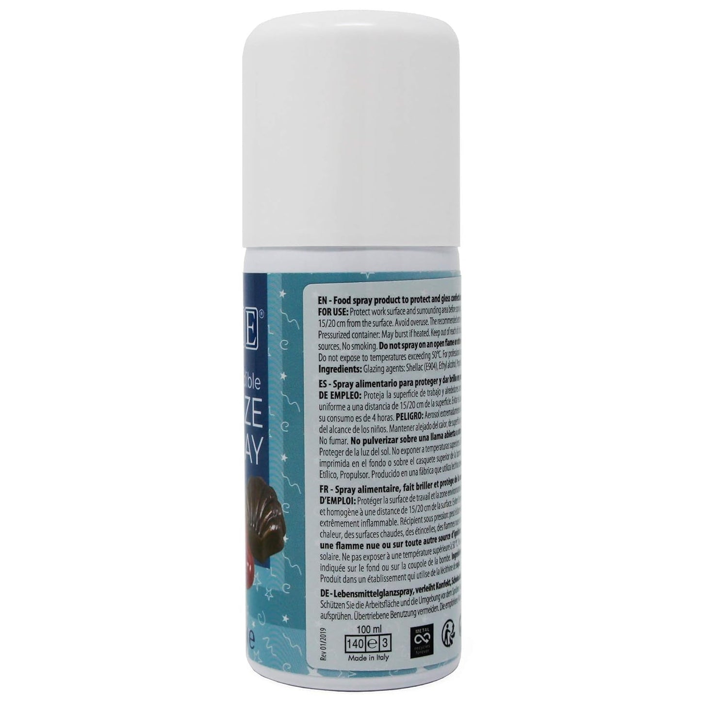 Spray de brillo alimentario, 100 ml.