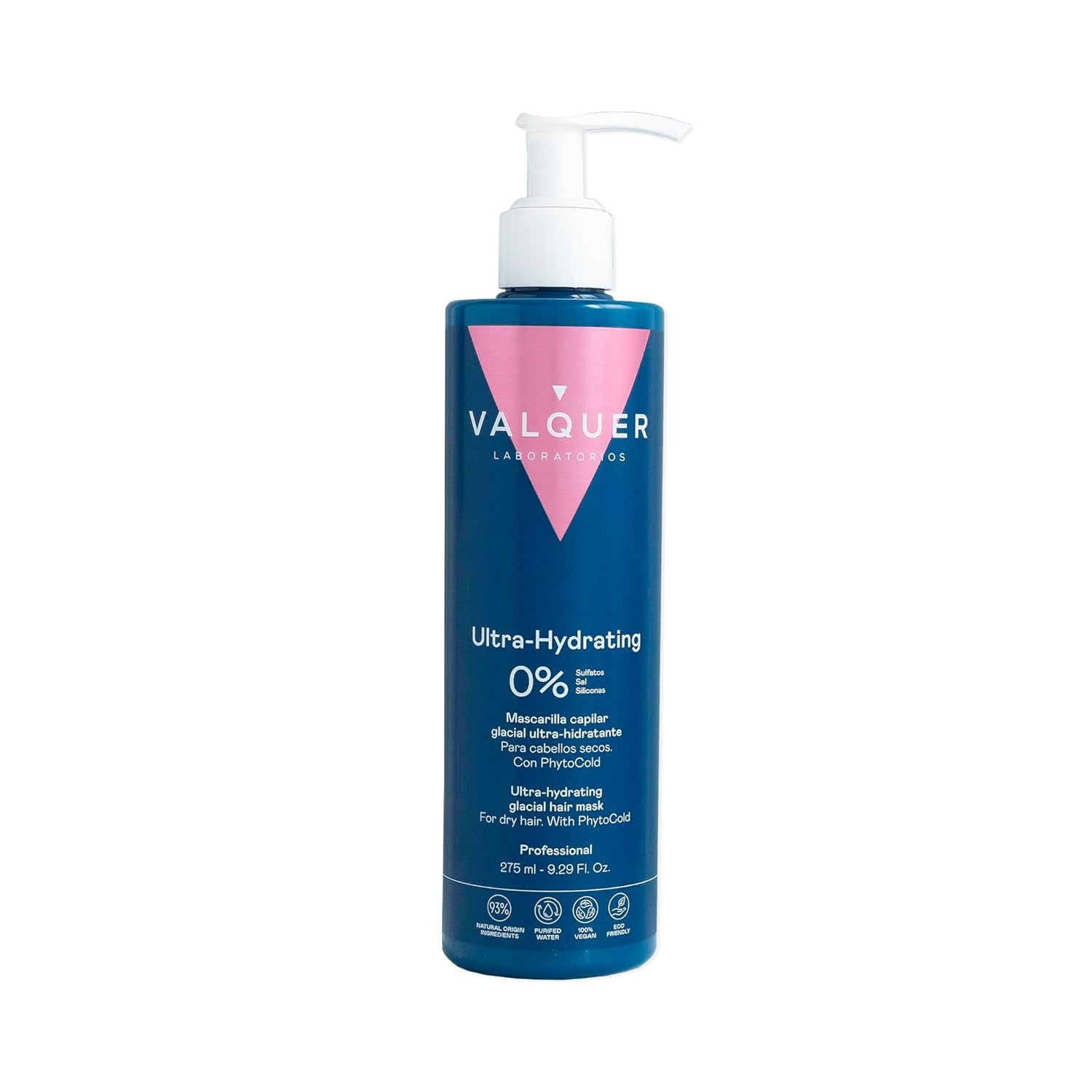 Valquer Profesional Ice Hair Mask - Mascarilla capilar ultrahidratante sin sulfatos, sales y siliconas Naty Shop Hair Mask 300 Ml (1 pack)