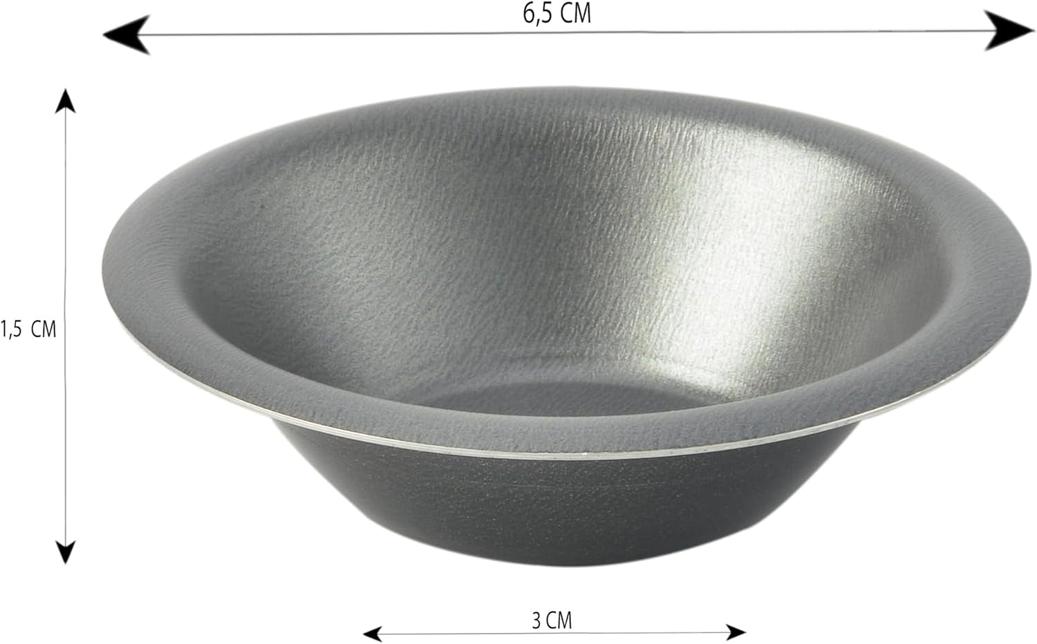 43027, crema pastelera, 6 moldes, Ø 5 cm x h 1,5 Moldes y bandejas para repostería Naty Shop