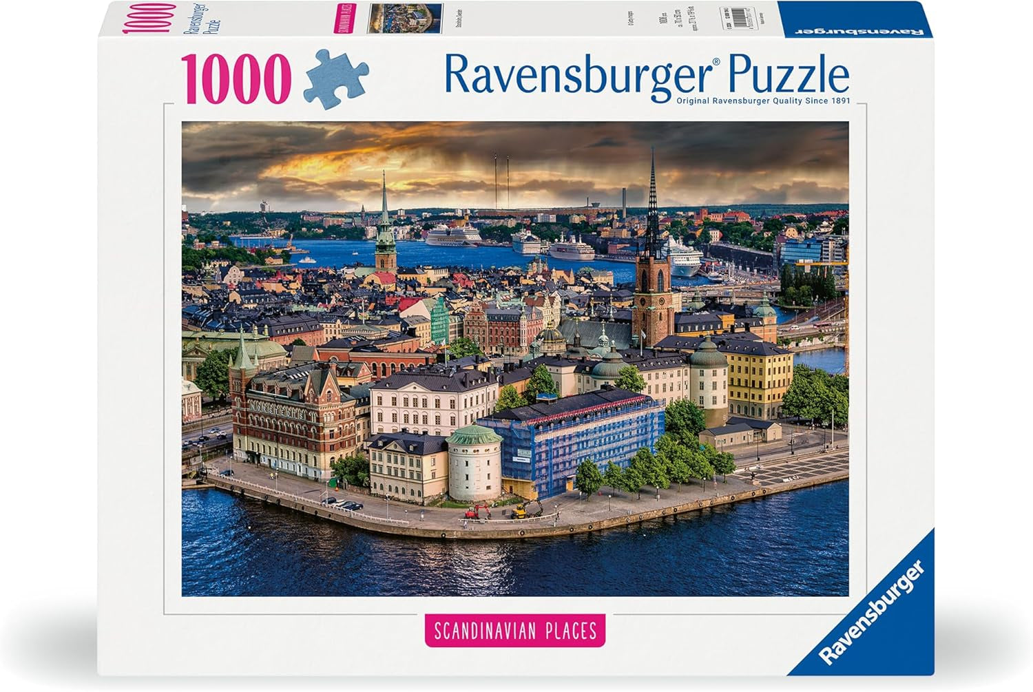 Ravensburger Puzzle Scandinavian Places 12000114 - Estocolmo, Suecia - Puzzle de 1000 piezas para adultos y niños mayores de 14 años Puzzle Naty Shop