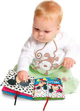 Clementoni 17721 Disney Baby - Libro de Tela, Versátil Juguete de Viaje para Bebé, Libro Ilustrado que Cruje y Chirria para Recién Nacidos a Partir de 0 Meses Juguetes Bebé Naty Shop