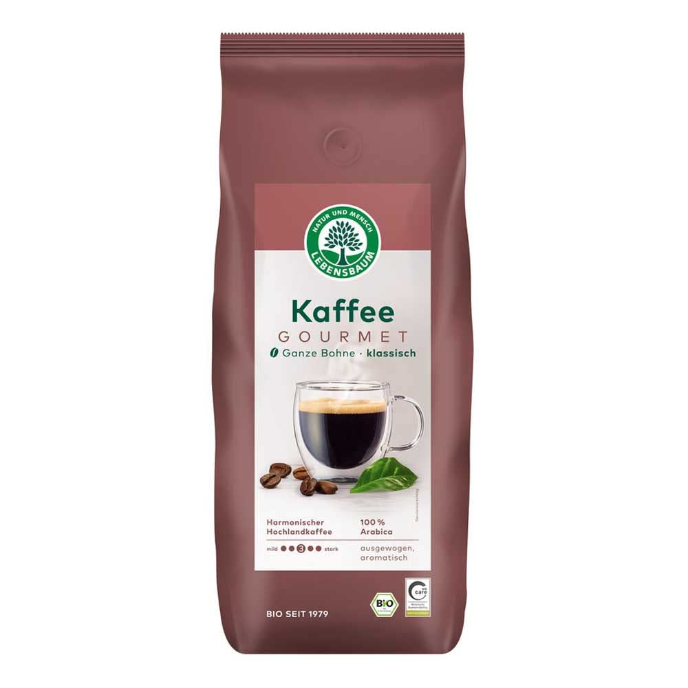 Lebensbaum - Café Gourmet, Clásico, En Grano Entero - 1000 g - Paquete de 4