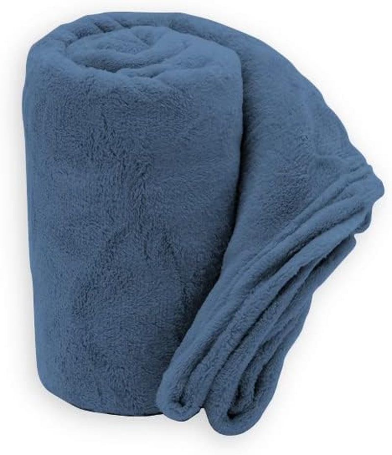 Manta suave | Cuadros | Tacto suave | 130 X 160 Cm | Edredones y colchas Powder Naty Shop Smart azul 150X210
