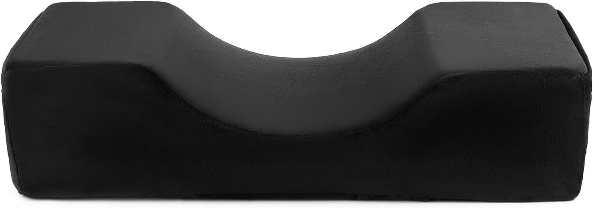 Almohada de pestañas QWORK®, almohada de maquillaje de belleza en forma de U, almohada de pestañas ergonómica para alargar, almohada de pestañas de espuma viscoelástica para salón de belleza uso doméstico (negro) Almohadas ortopédicas cervicales Naty Shop Título predeterminado