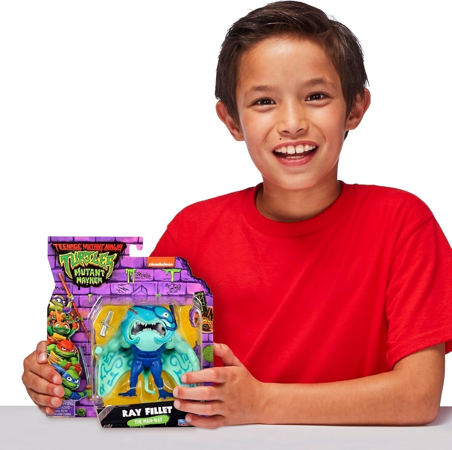 Tortugas NINJA MUTANTES ADOLESCENTES - Figura Base Ray Fillet Figuras de acción Naty Shop