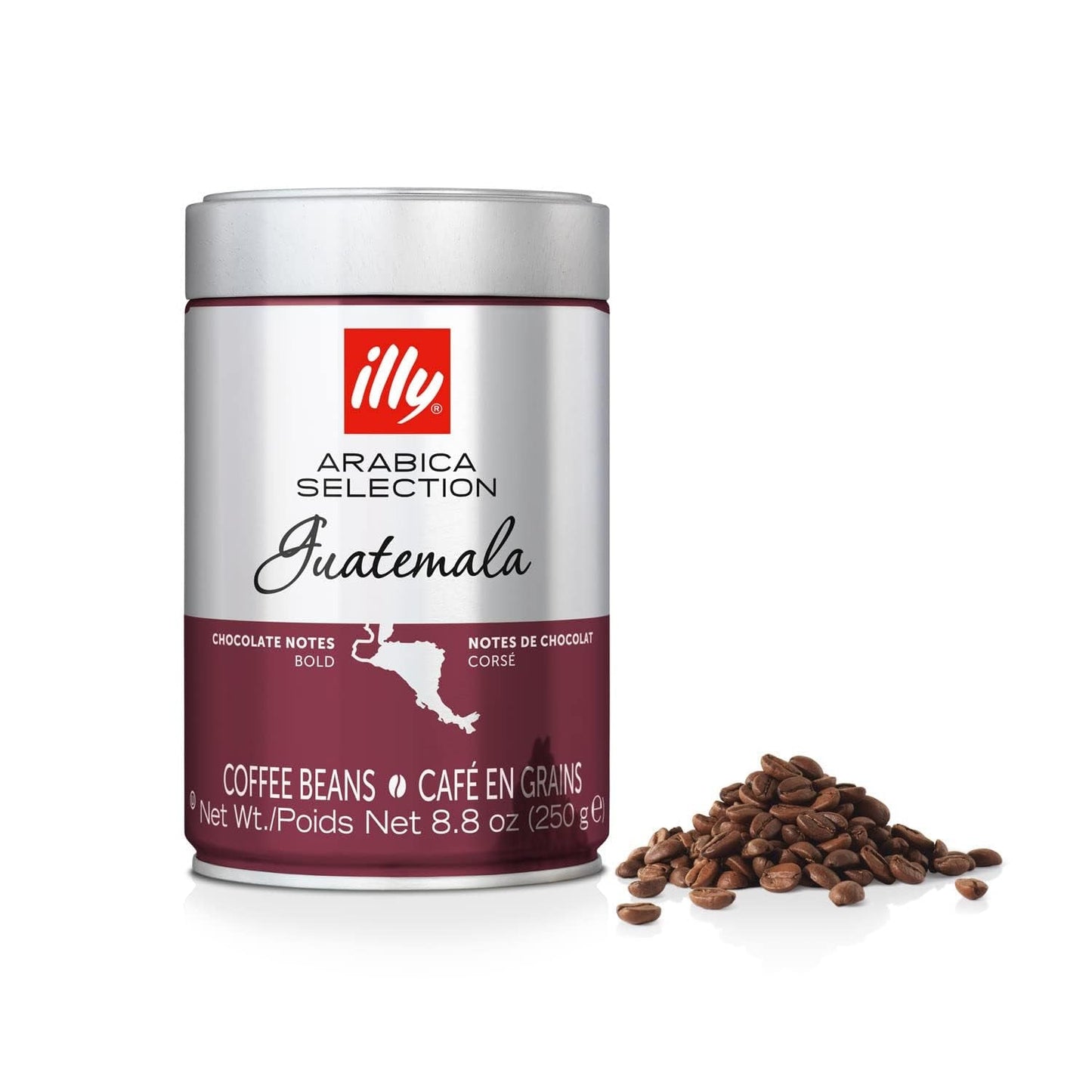 Café en grano Illy Arábica Selección Guatemala para moler, caja 250g