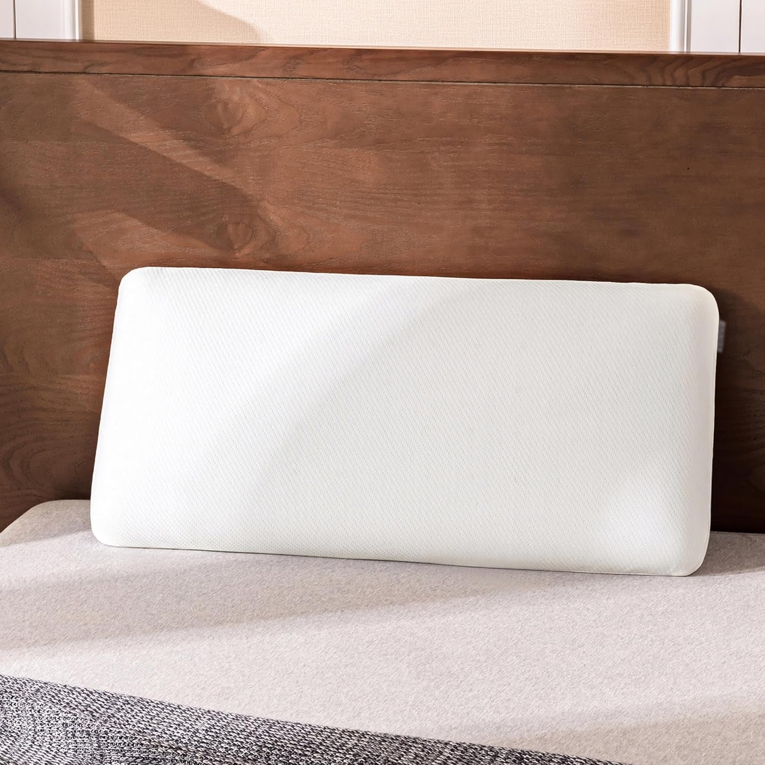 EGO HOME Almohada Almohada De Espuma Viscoelástica Suave Y Ergonómica para Dormir Boca Arriba Almohada De Soporte para El Cuello con Funda Transpirable Y Lavable, Certificado Oeko-Tex, Almohada para El Cuello 75X35Cm Almohadas estándar Naty Shop Título predeterminado