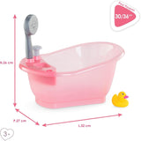 Corolle 9000141660 - Bañera Mon Grand Poupon con función bomba y patito de goma para todas las muñecas de 30-36 cm, 32,5 cm, a partir de 3 años