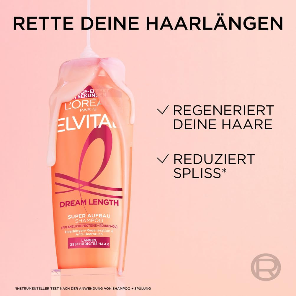 L'Oréal Paris Elvital Dream length Super Building Shampoo, para un cabello largo de ensueño L'Oréal Shower and Bath
