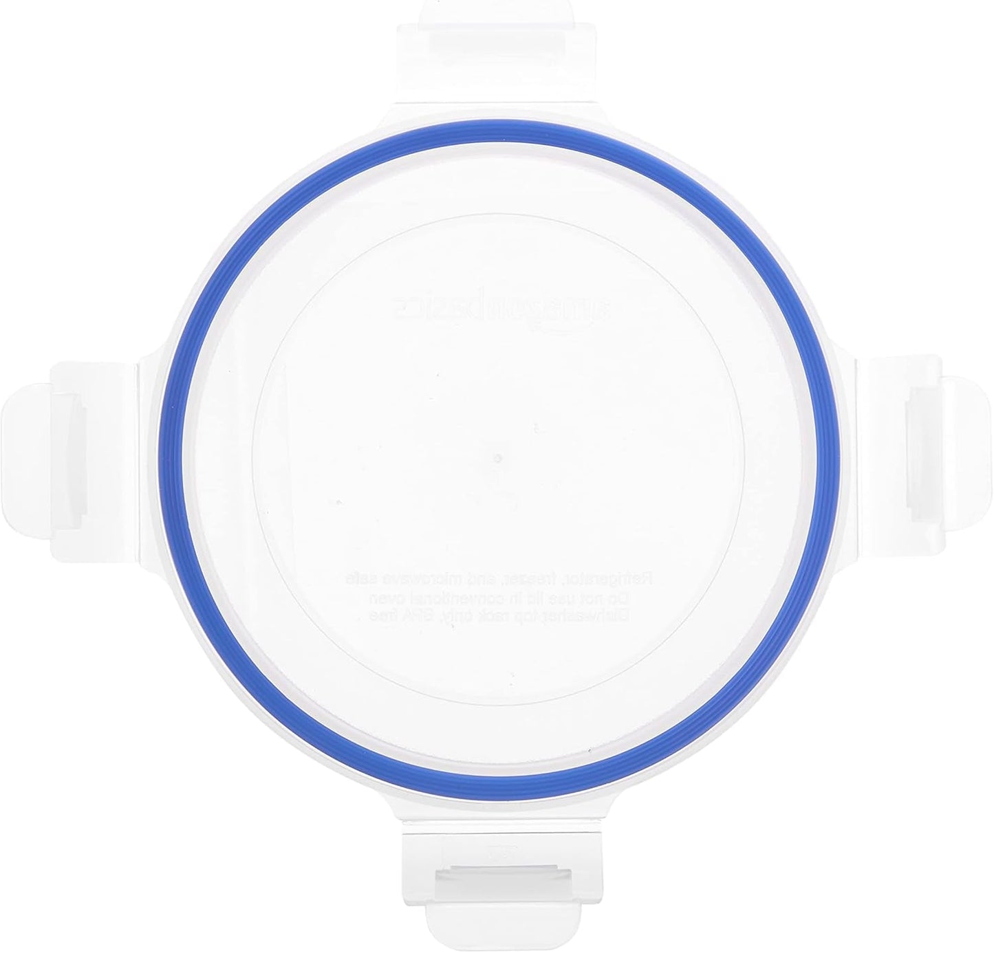 Amazon Basics Recipientes de vidrio para alimentos con tapa, paquete de 20 (10 recipientes + 10 tapas), cajas de almacenamiento de alimentos azul transparente sin BPA Naty Shop