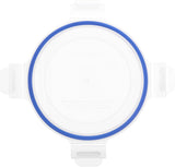 Amazon Basics Recipientes de vidrio para alimentos con tapa, paquete de 20 (10 recipientes + 10 tapas), cajas de almacenamiento de alimentos azul transparente sin BPA Naty Shop