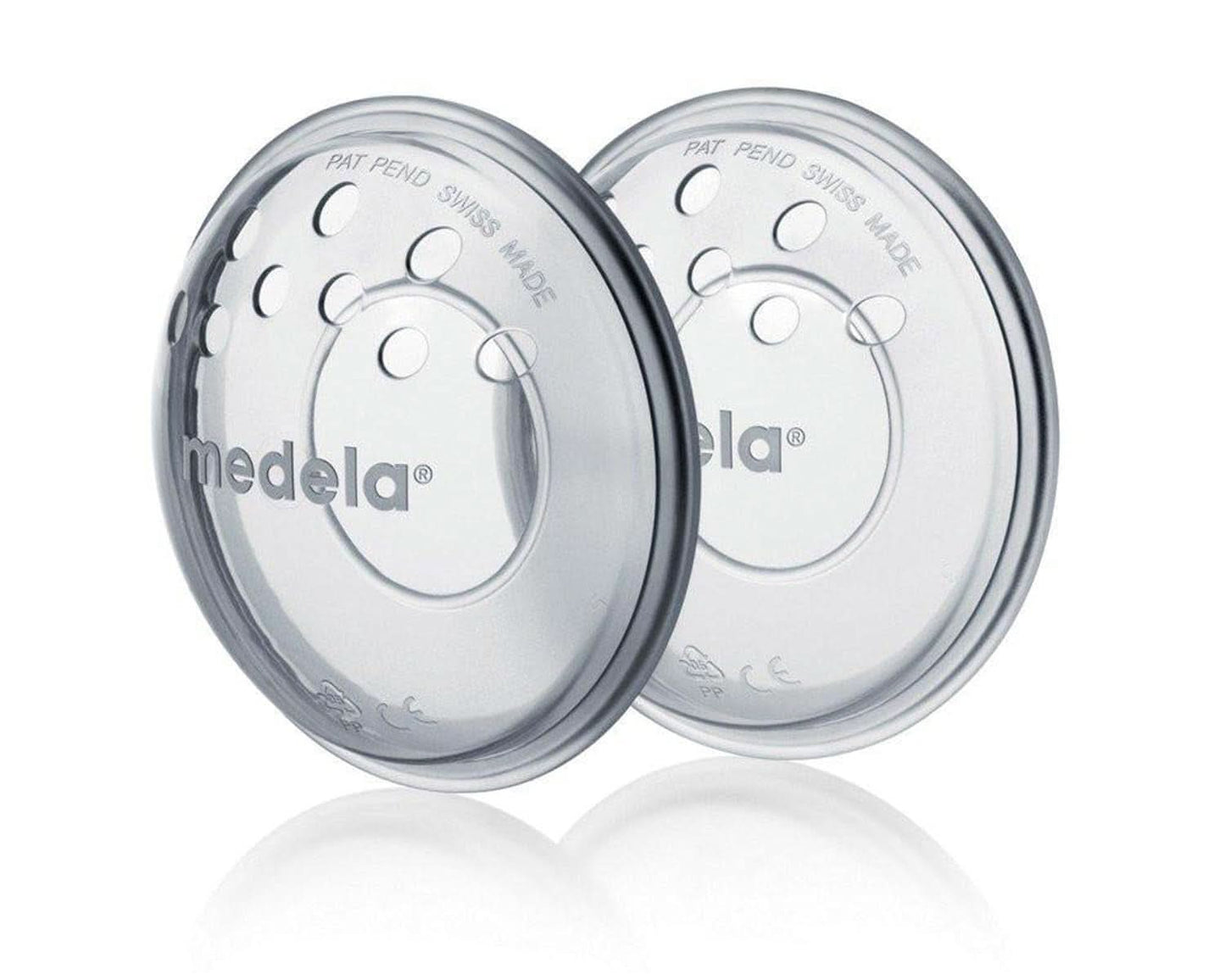 Protectores para pecho Medela - Sin BPA, de silicona suave, con orificios de ventilación transpirables, incluye 2 protectores Accesorios Alimentación y Lactancia Bebe Naty Shop